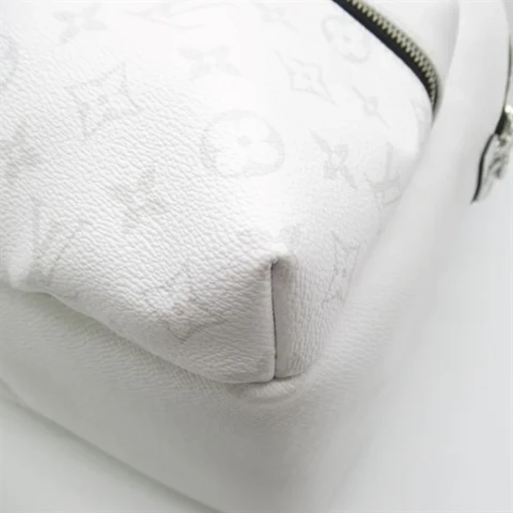 Louis Vuitton Vintage Pre-owned Leather backpacks White Dames