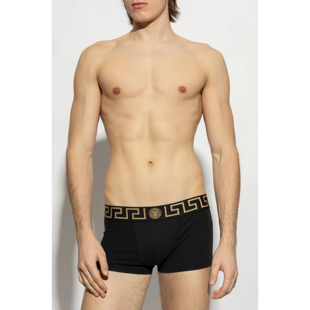 Versace Katoenen boxershorts Black Heren