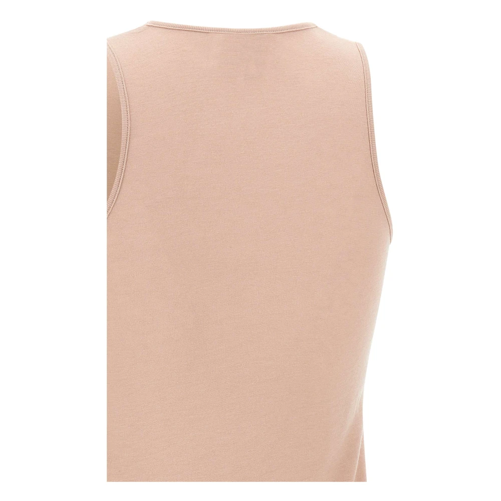 Loulou Studio Mauve Roze Mouwloze Wollen Top Pink Dames