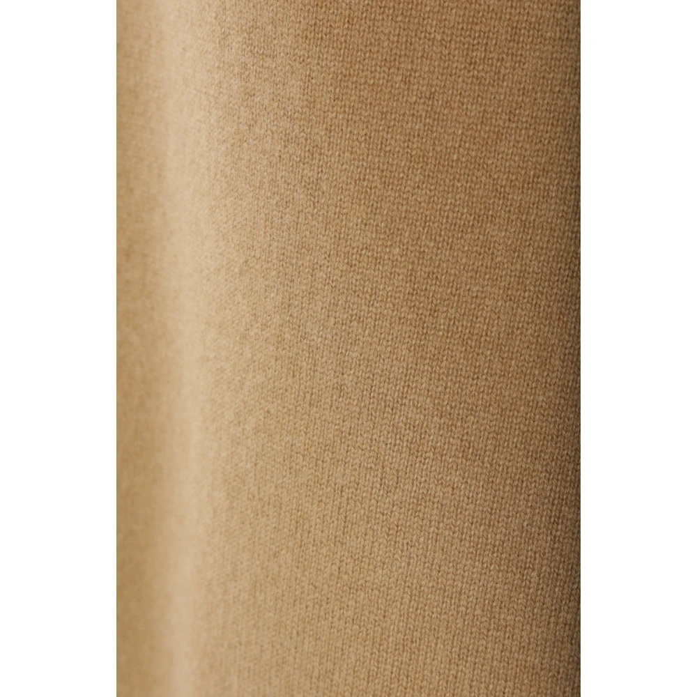 Dries Van Noten Bruine kasjmier trui met hoge hals Brown Dames