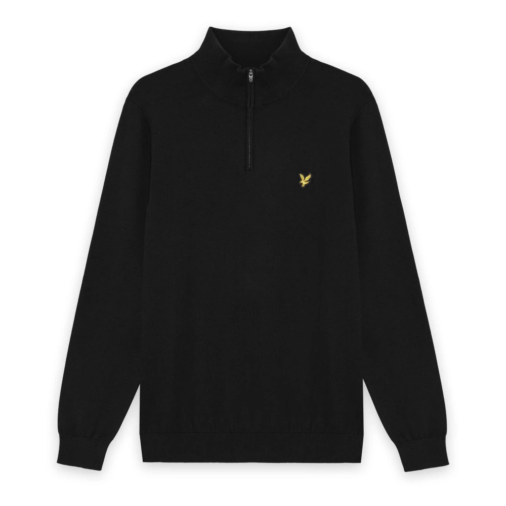 Lyle & Scott - Golf Quarter Zip Jumper - Knitwear - Herren - Schwarzk - S - Bild 4