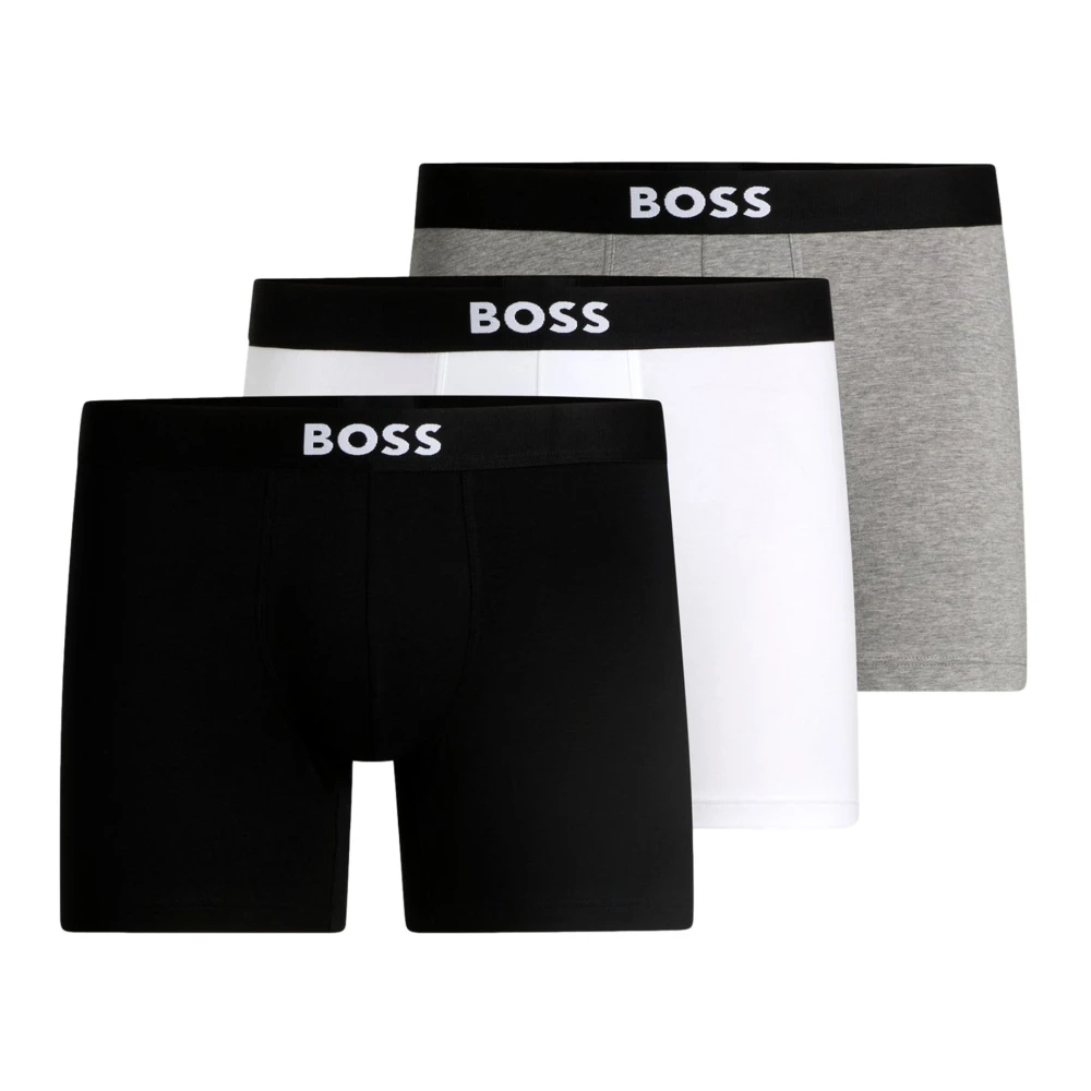 Hugo Mannelijk Multicolor Ondergoed Heren, Veelkleurig, Xl, Katoen, Stretch Katoenen Heren Boxershorts Pak Van Drie