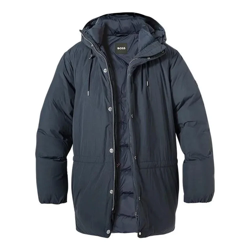 Hugo Boss Donkerblauwe Outerwear Jas Blue Heren