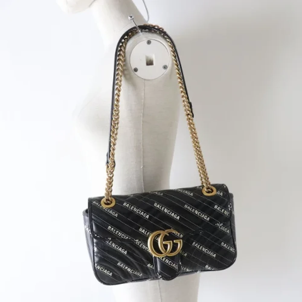 Gucci Vintage Pre-owned Leather gucci-bags Black Dames