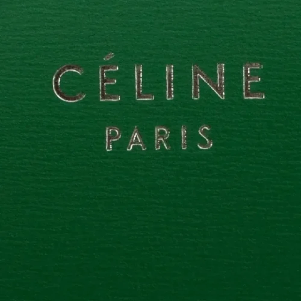 Celine Vintage Pre-owned Leather celine-bags Green Dames