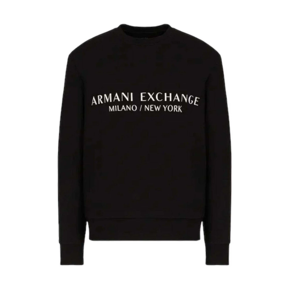 Armani Exchange Svarta Tröjor Black, Herr