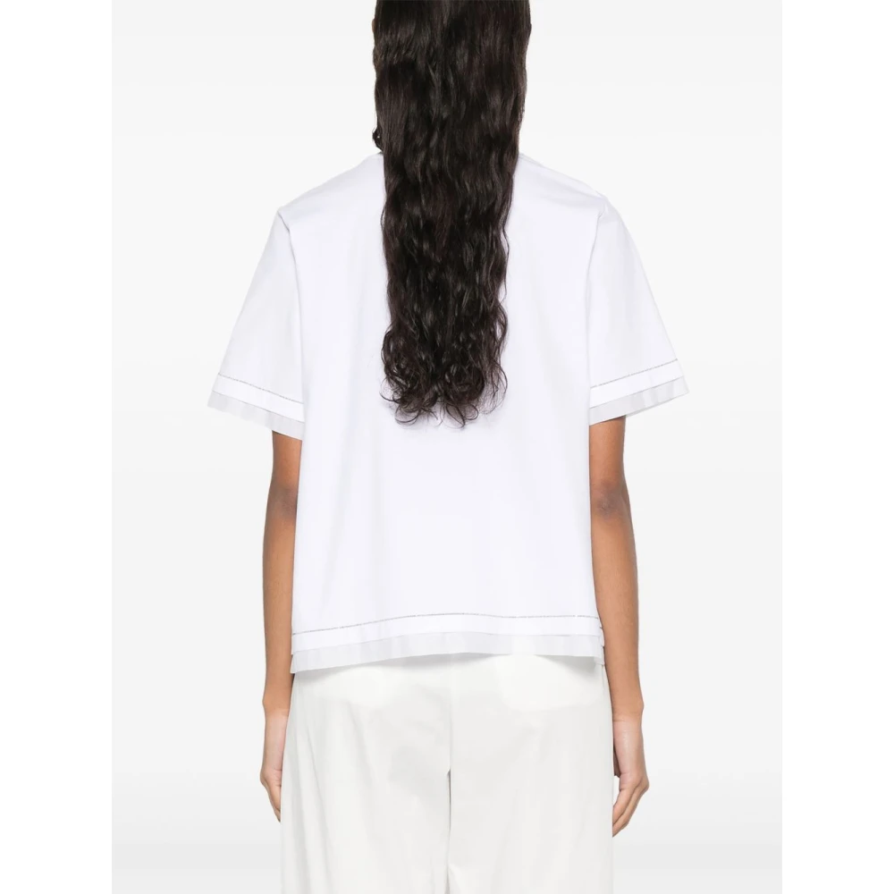 PESERICO Wit T-shirt en Polo White Dames