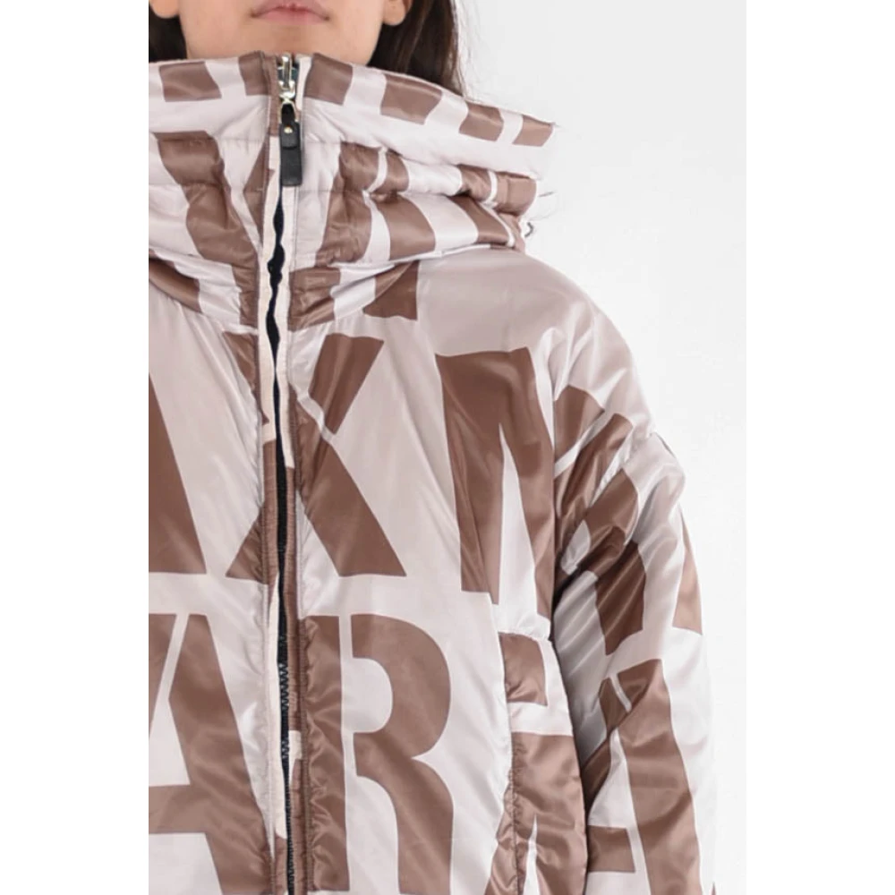 Max Mara Omkeerbare Greenlo Jas met Capuchon White Dames