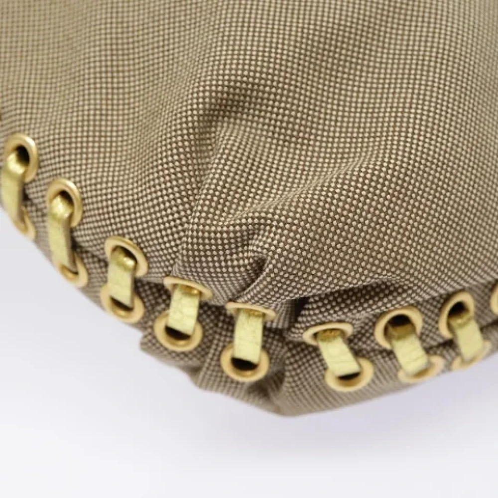 Prada Vintage Pre-owned Canvas prada-bags Beige Dames