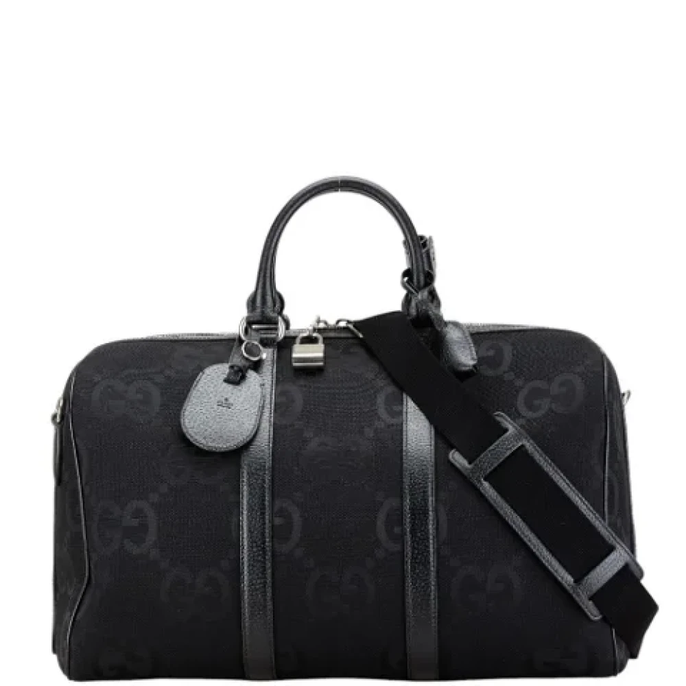 Gucci Vintage Pre-owned Canvas handbags Black Dames