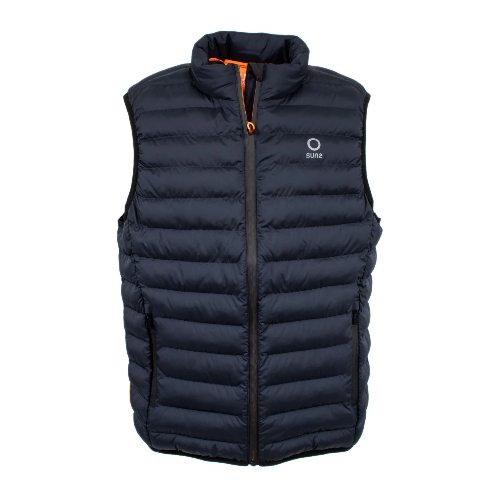 Suns Mouwloze Zomer Top Blue Heren
