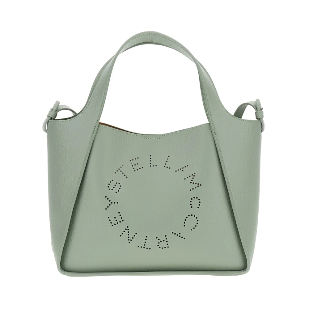 Stella Mccartney Women's Green Perforated Logo Crossbody Bag - Handbags - One Size - Bags