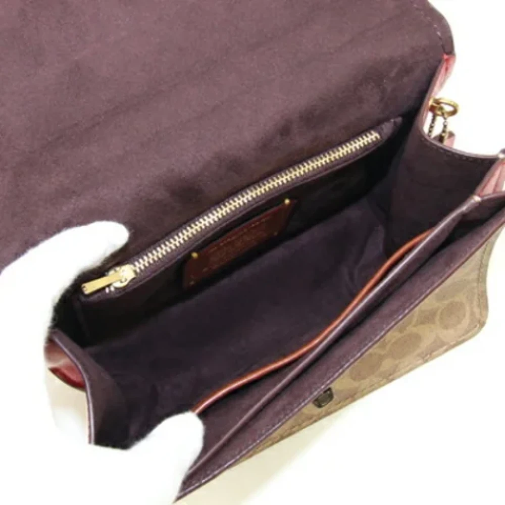 Coach Pre-owned Plastic handbags Beige Dames