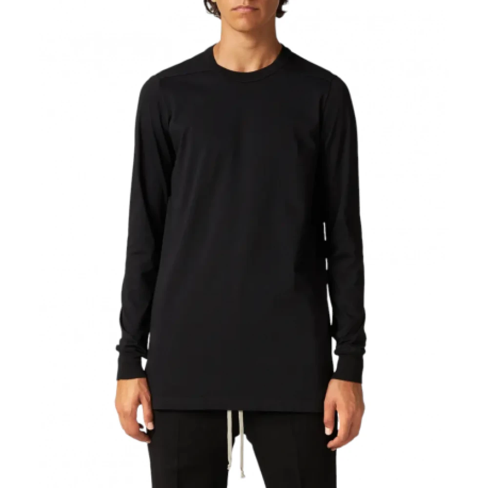 Rick Owens Long Sleeve Katoenen T-shirt Black Heren