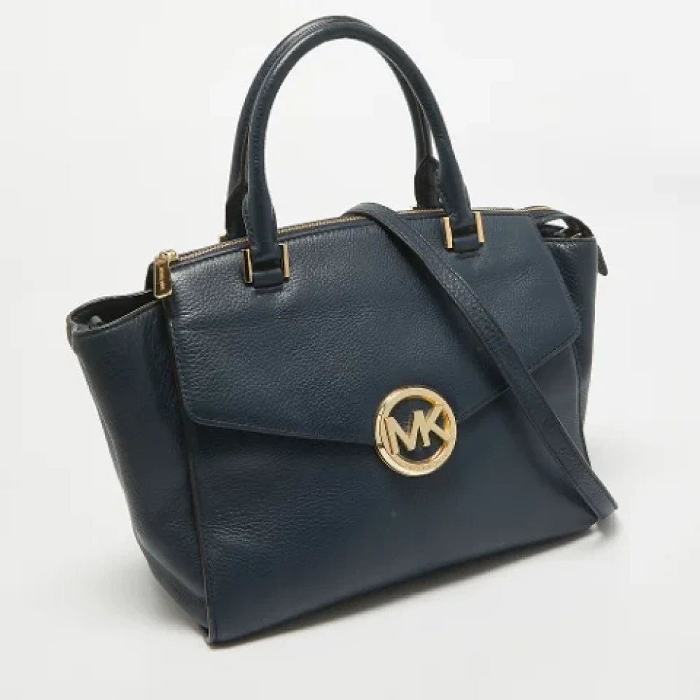 Michael Kors Pre-owned Leather totes Blue Dames