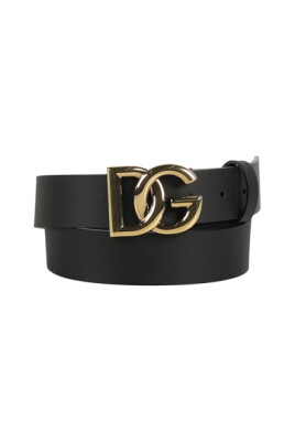 black-logo-buckle-leather-belt