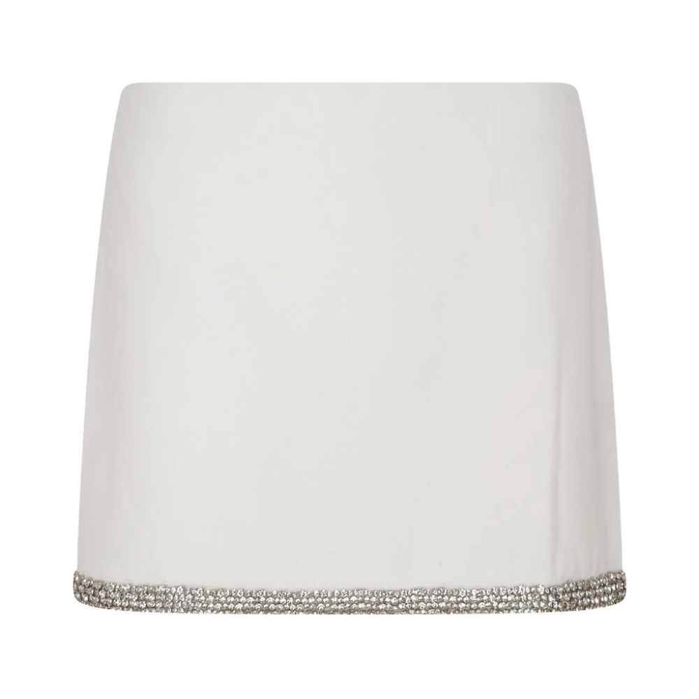 Alice + Olivia White Short Skirts, Female, S, Mini Skirt