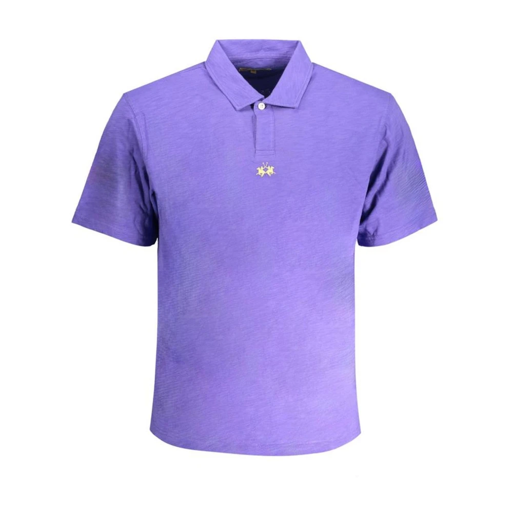 LA MARTINA Geborduurd Poloshirt Purple Heren