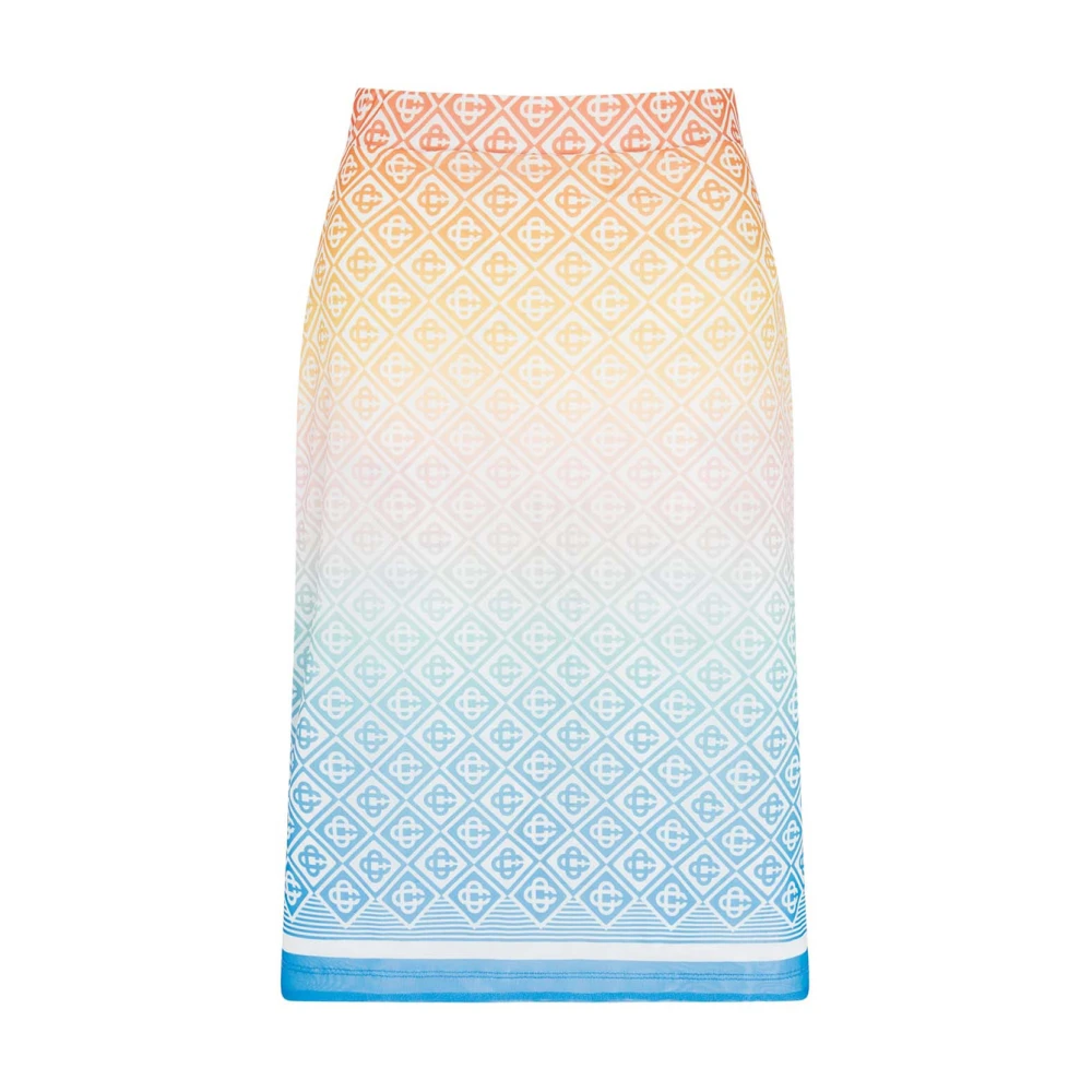 Casablanca Gradient Monogram Zijden Rok Multicolor Dames