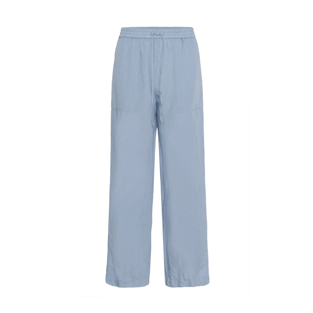 Part Two Faded Denim Straight-Leg Broek Blue Dames
