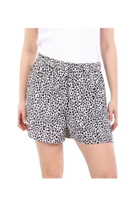 Cheetah Print Satin Shorts
