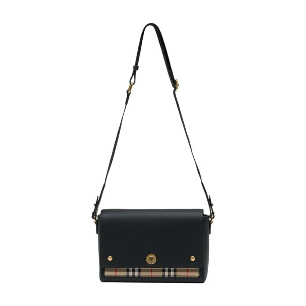 Burberry Svart Medium Note Handväska