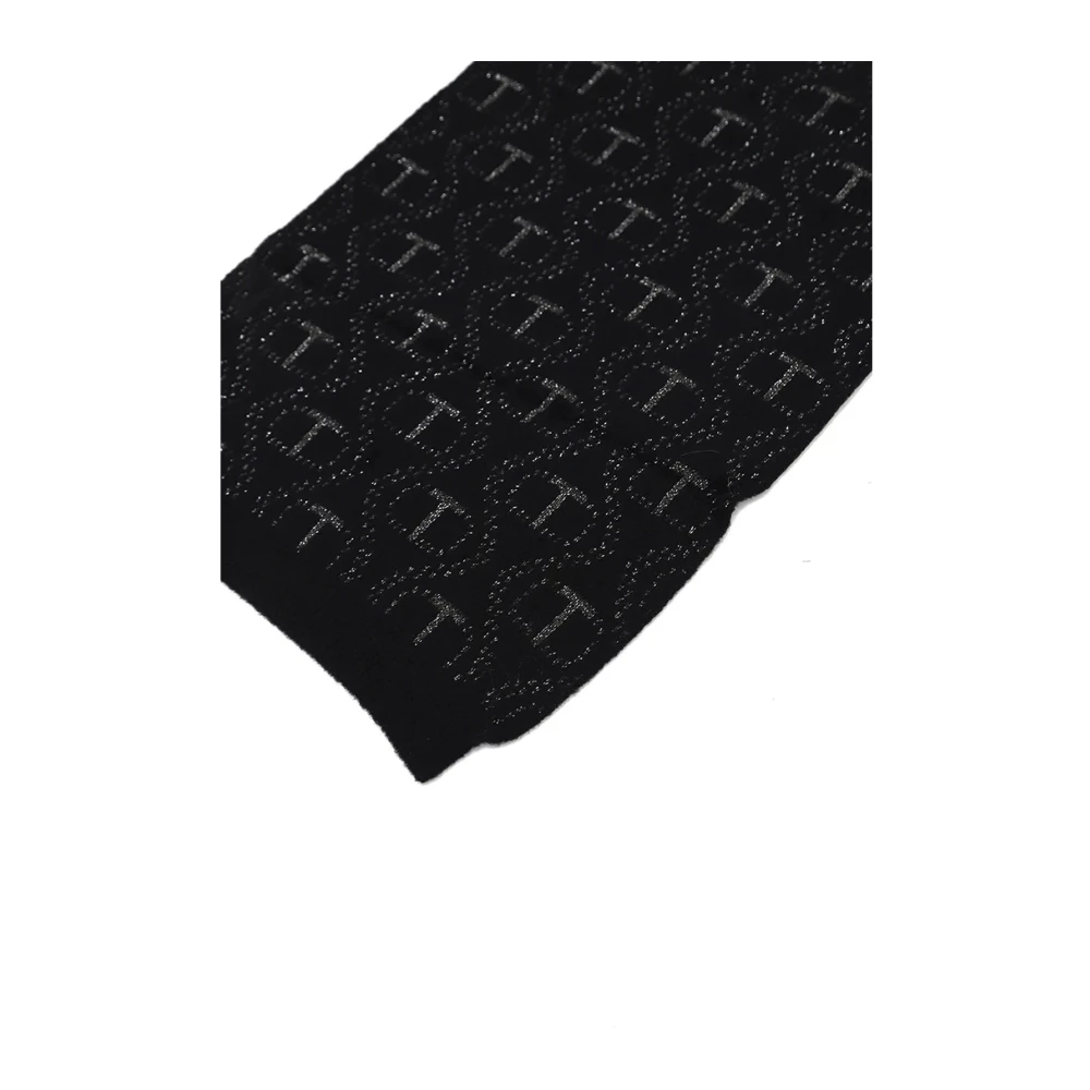 Twinset Angora Blend Oval T Stola Black Dames