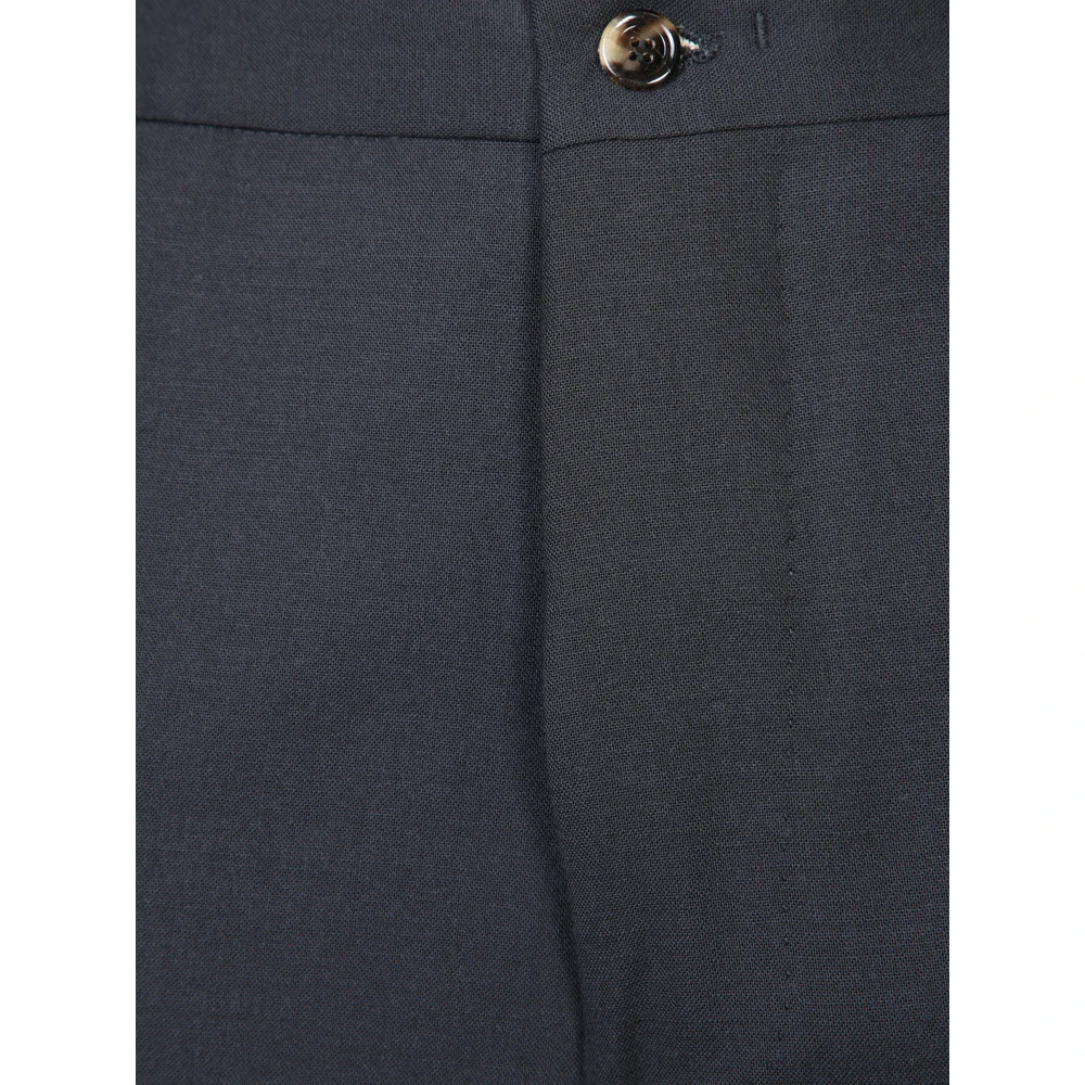 Dell'oglio Blauwe Getailleerde Broek voor Mannen Blue Heren