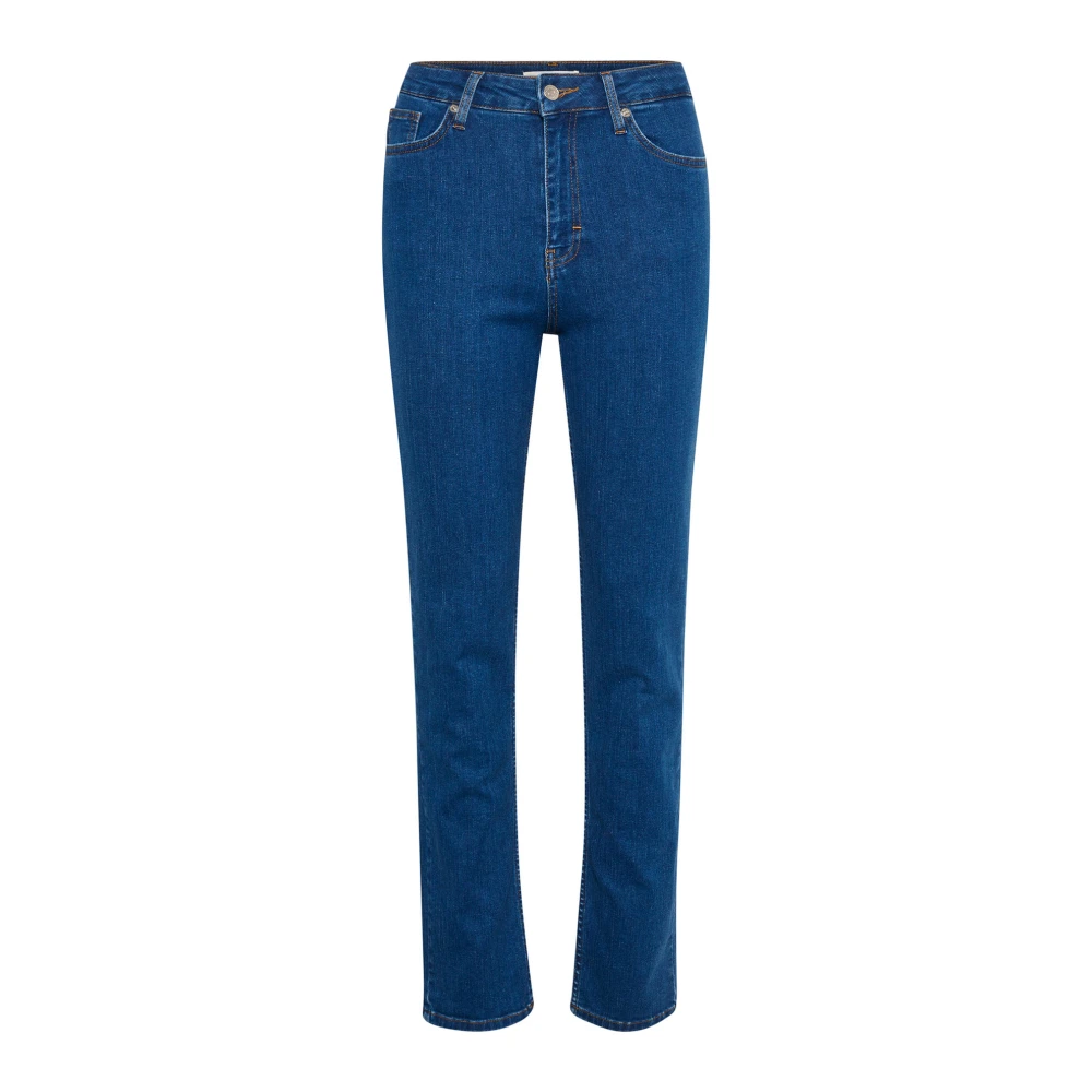 Part Two Slim-Fit High-Waisted Jeans Blue Dames
