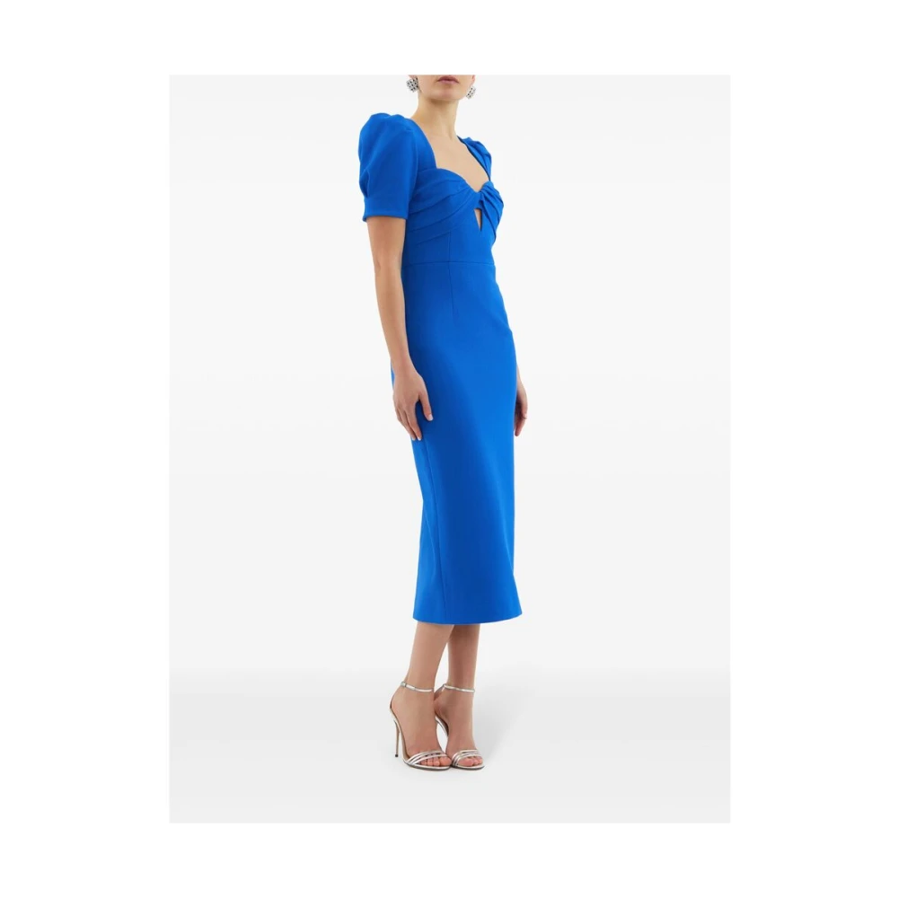 Rebecca Vallance Koningsblauwe Pofmouw Jurk Blue Dames