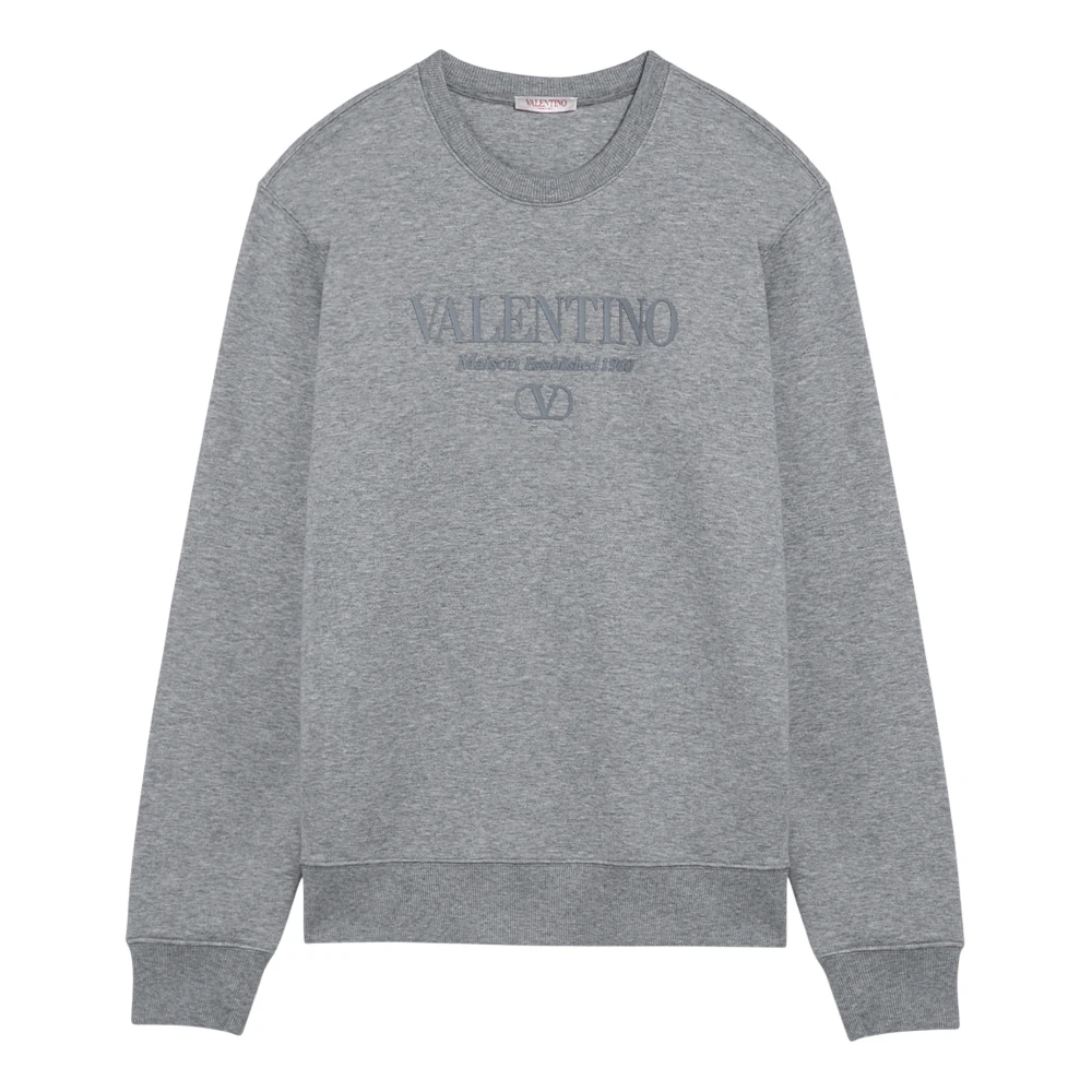Valentino Garavani Crewneck Sweatshirt Gray Heren