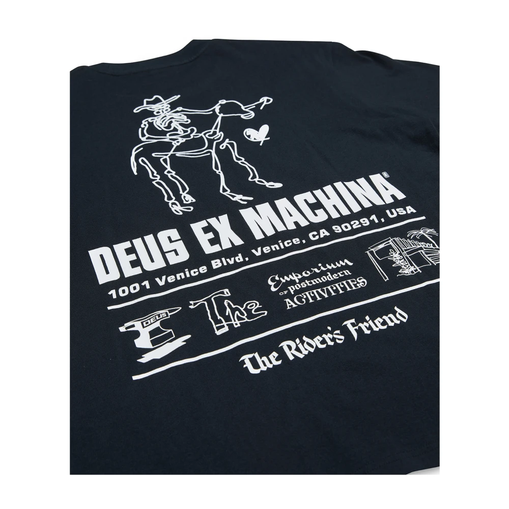Deus Ex Machina LA Address Tee met opvallende prints Black Heren