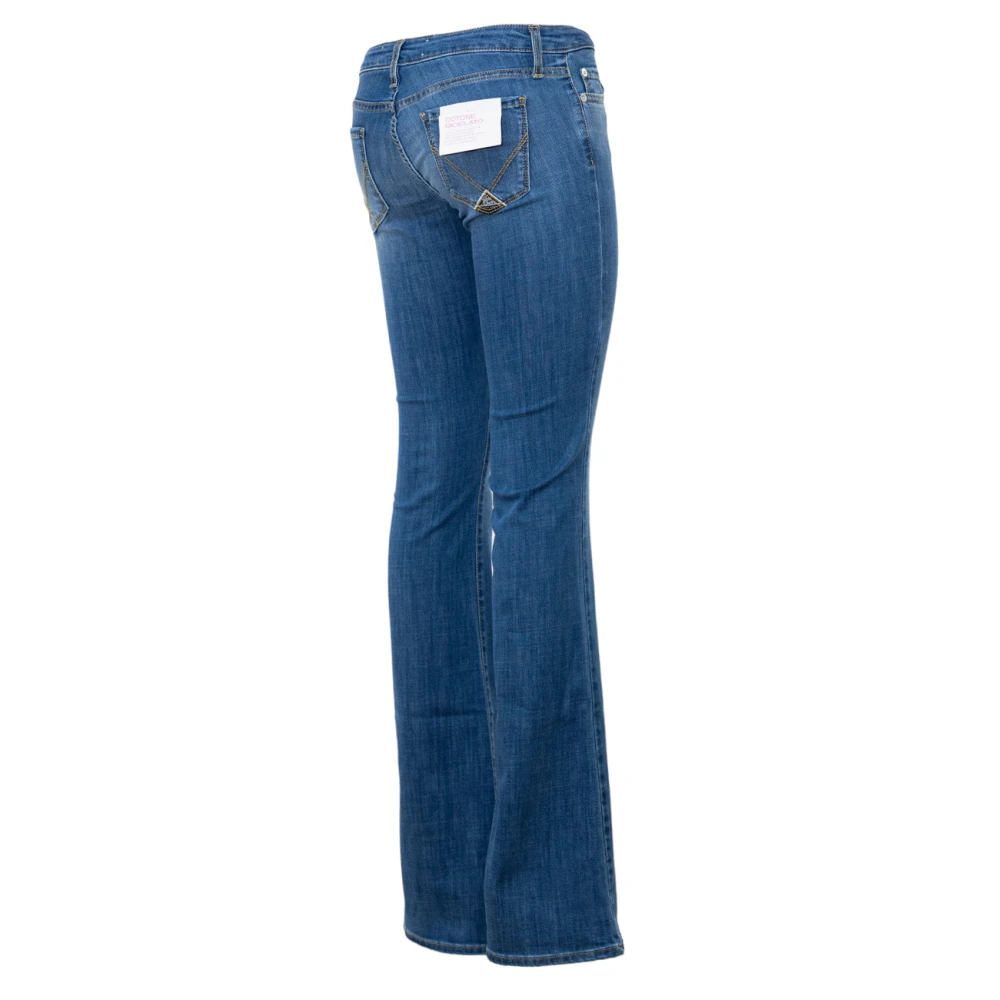 Roy Roger's Italiaanse Flare Fit Denim Jeans Blue Dames