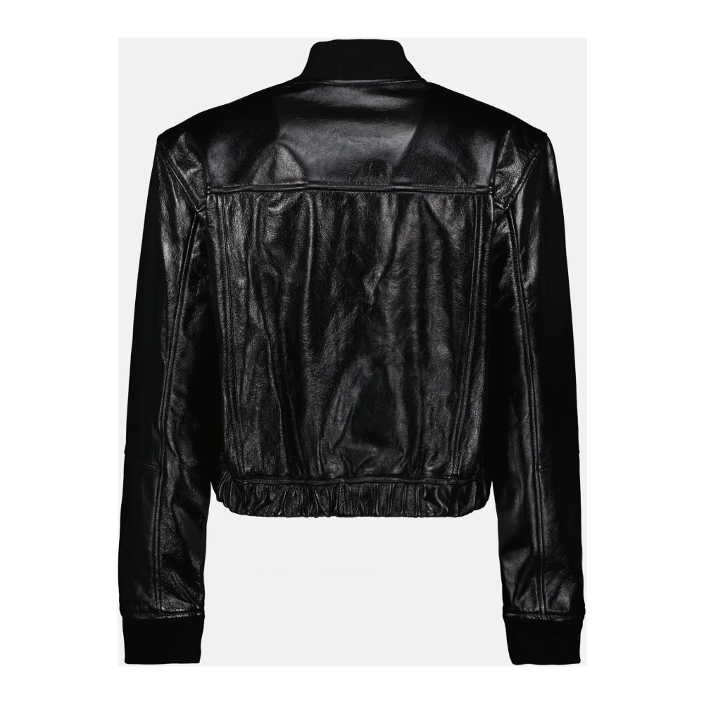 IRO Donovan Leren Jas Black Dames