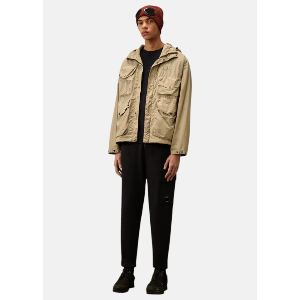 C.P. Company Vintage Nylon Goggle Jas Beige Heren