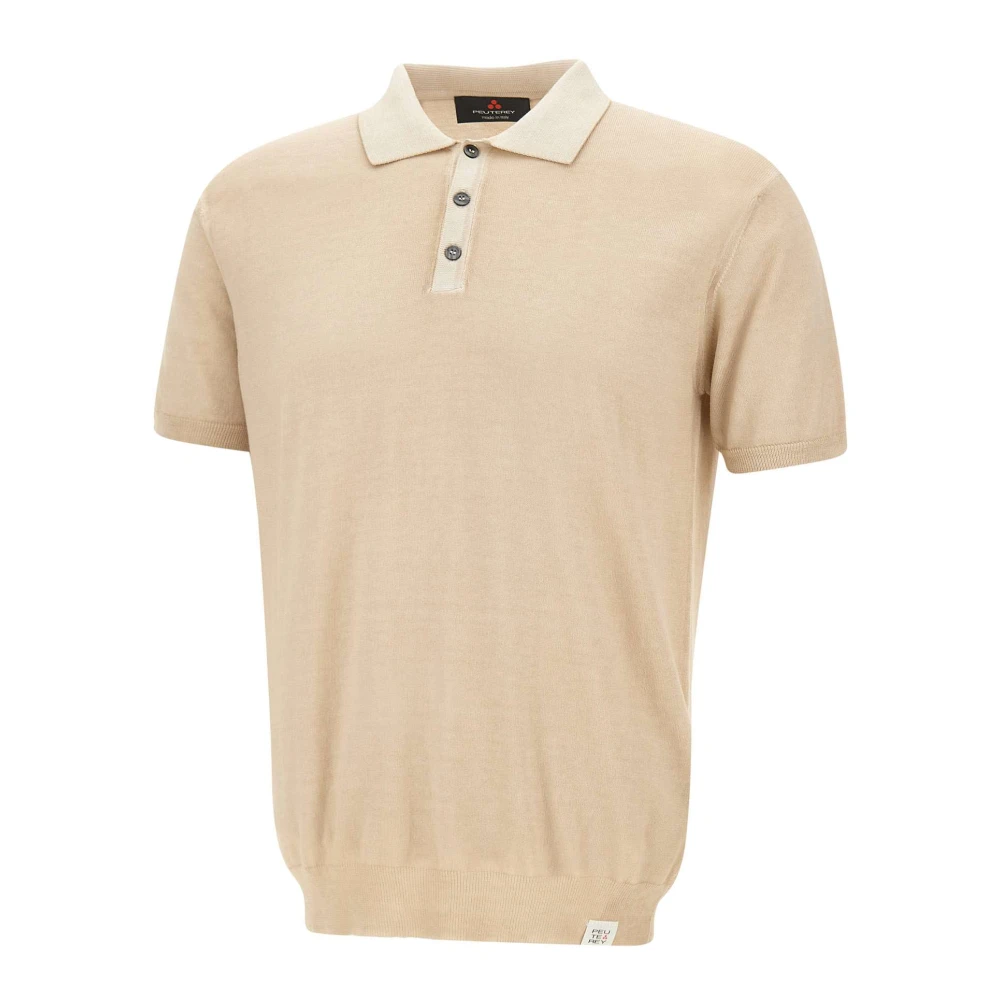 Peuterey Men's Beige Polo Shirts, S, Correboi Frs Polo
