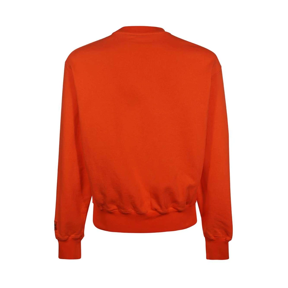 Heron Preston Katoenen Sweatshirt met Logoprint Orange Heren