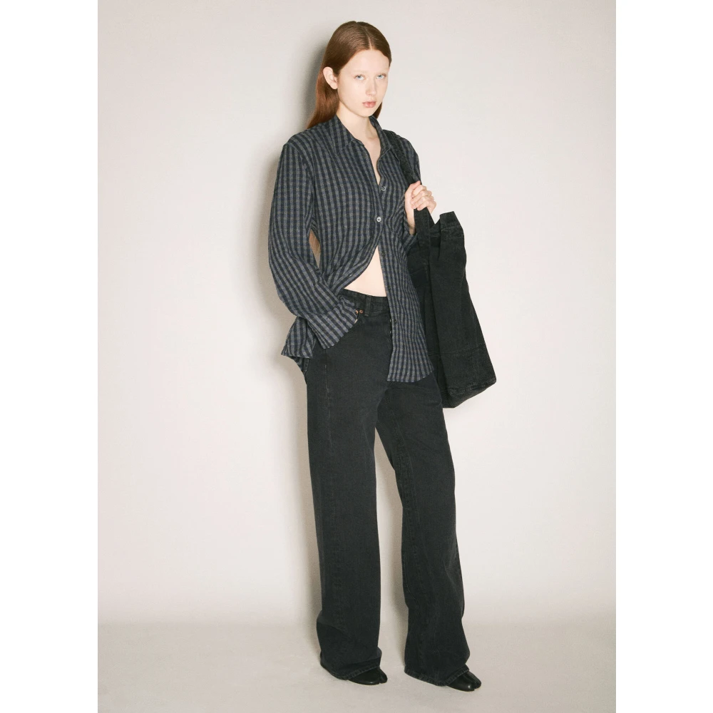 Our Legacy Twill Weave Treble Cut Jeans Black Dames