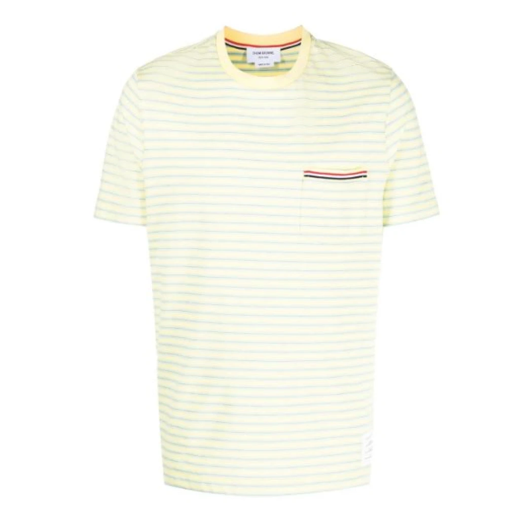 Thom Browne Men's Yellow T-Shirts, M, Stylish T-Shirts And Polos Collection