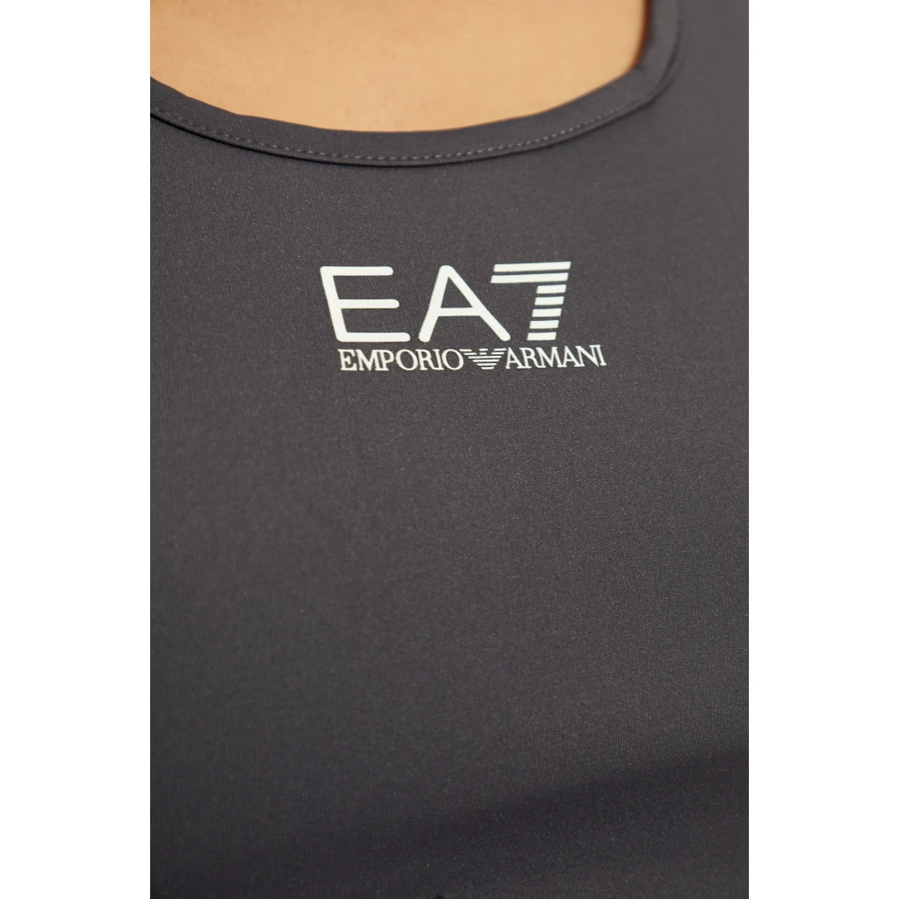 Emporio Armani EA7 Trainings top Gray Dames