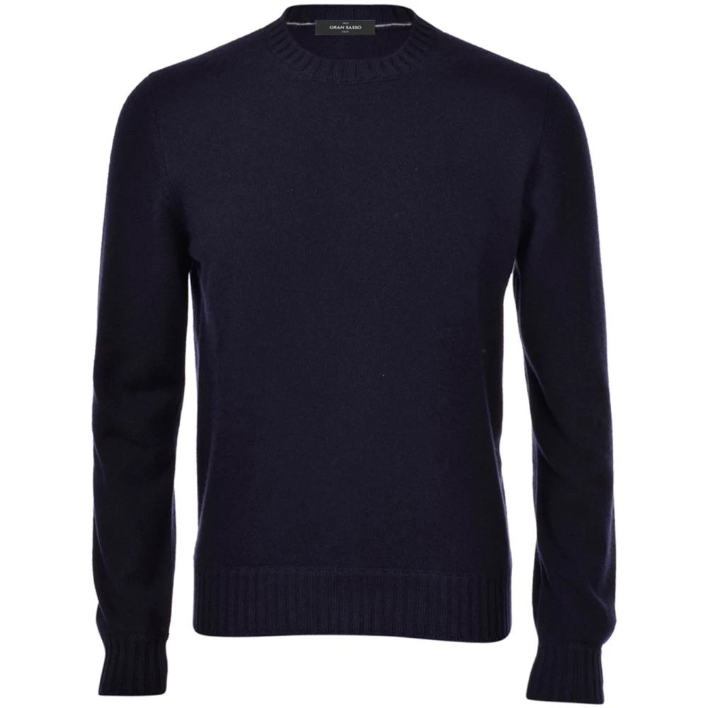 Gran Sasso Men's Blue Round-Neck Knitwear - Round-Neck Knitwear - 2XL - Knitwear