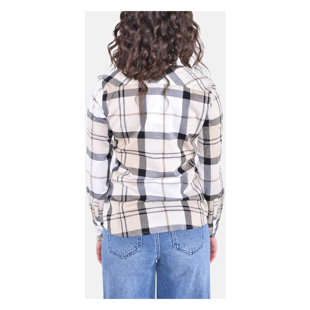 Barbour Tartan Print Katoenen Overhemd Multicolor Dames