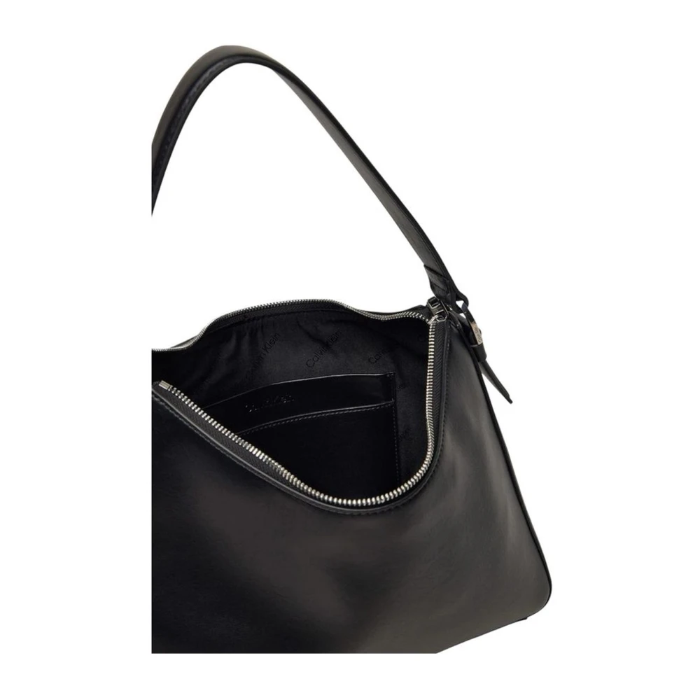 Calvin Klein Zwarte Middelgrote Handtas Dames Collectie Black Dames