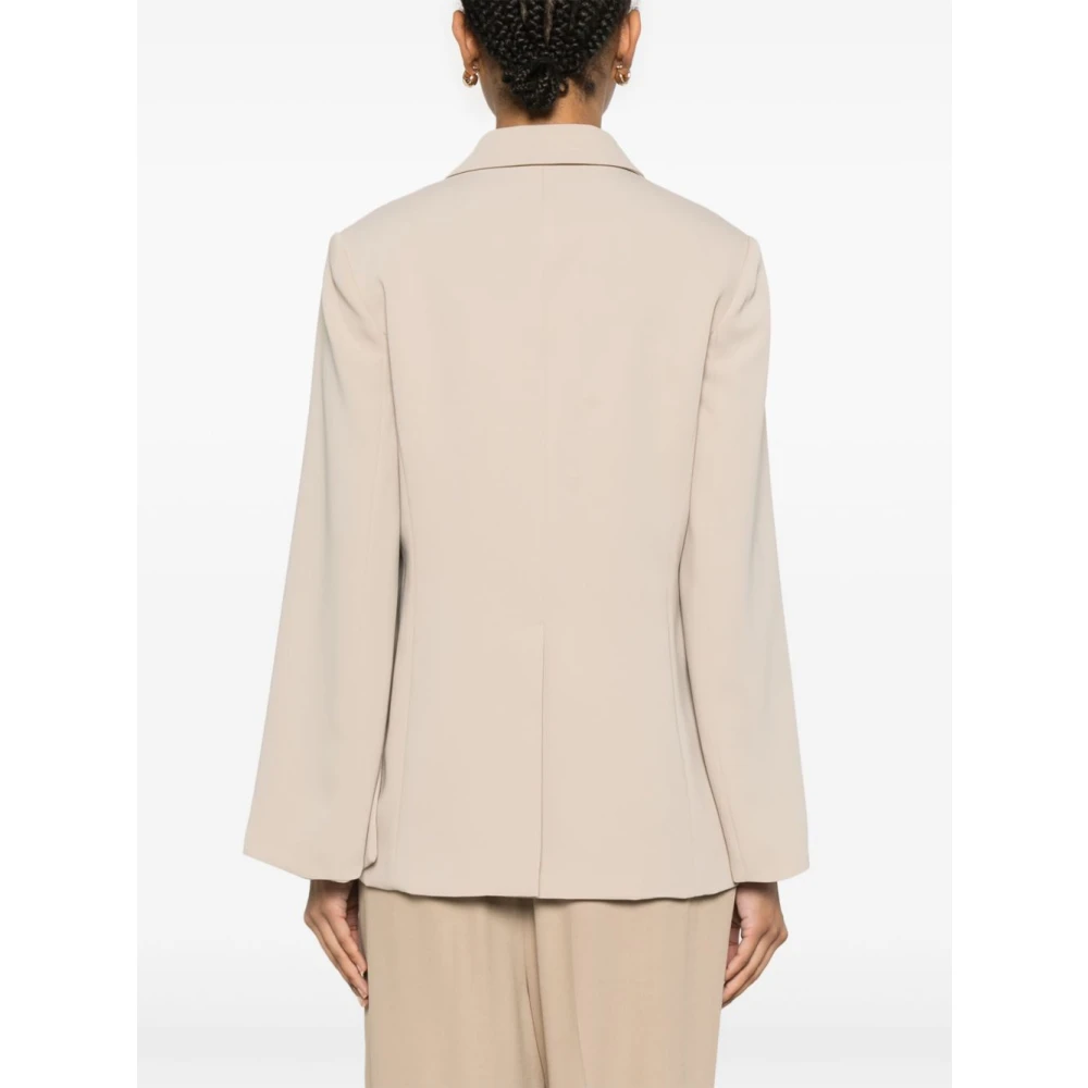 P.a.r.o.s.h. Beige Knoopjas met Zakken Beige Dames