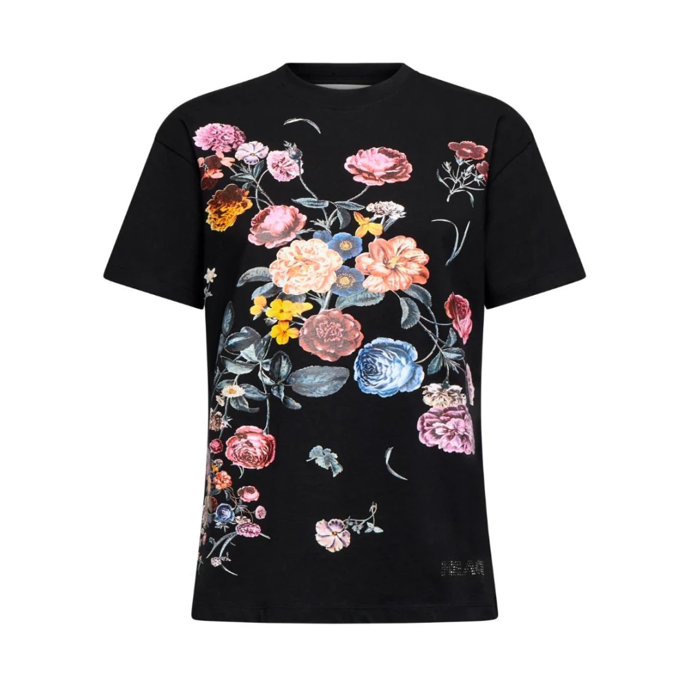 Silvian Heach Donna Nero - T-Shirt Con Stampa Floreale - Tops - Xs