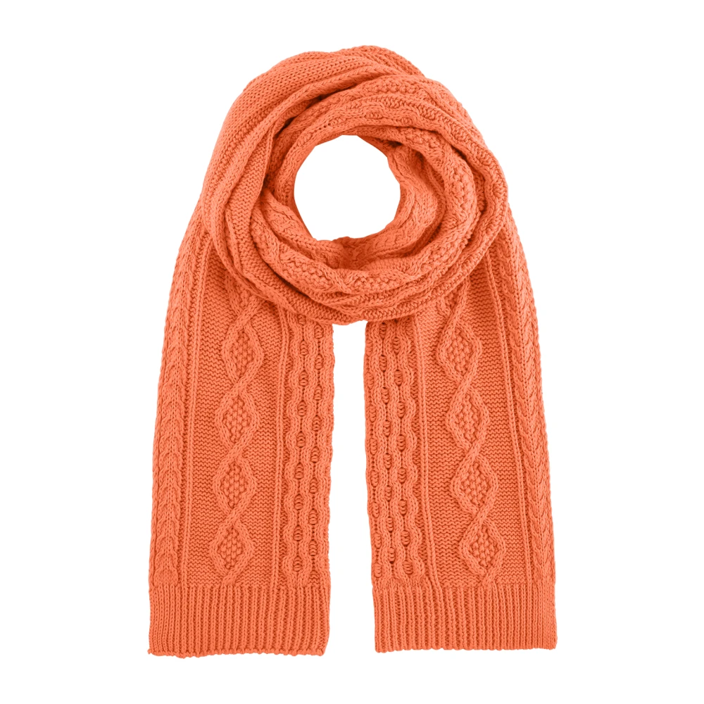 American Dreams Katoenen Sjaal Burnt Orange Stijlvol Model Orange Dames