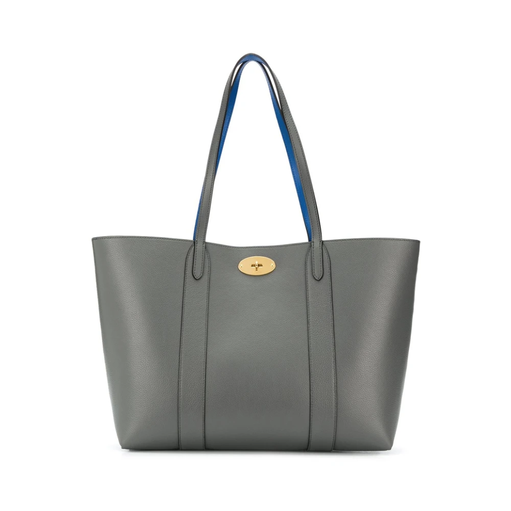 Mulberry Bayswater Tote Charcoal Läder Väska Gray, Dam