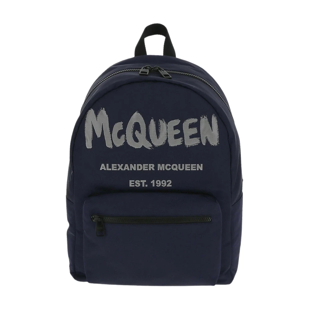 Alexander McQueen Stilfull Ryggsäck Blue, Herr