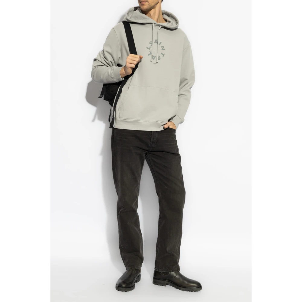 AllSaints Tierra Hoodie Gray Heren