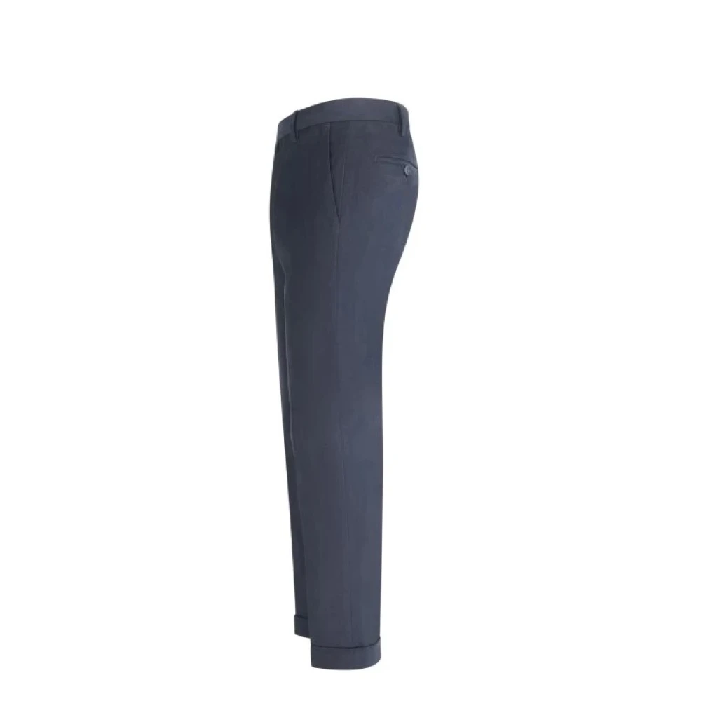 Briglia Blauwe Logo Slim Fit Broek Blue Heren
